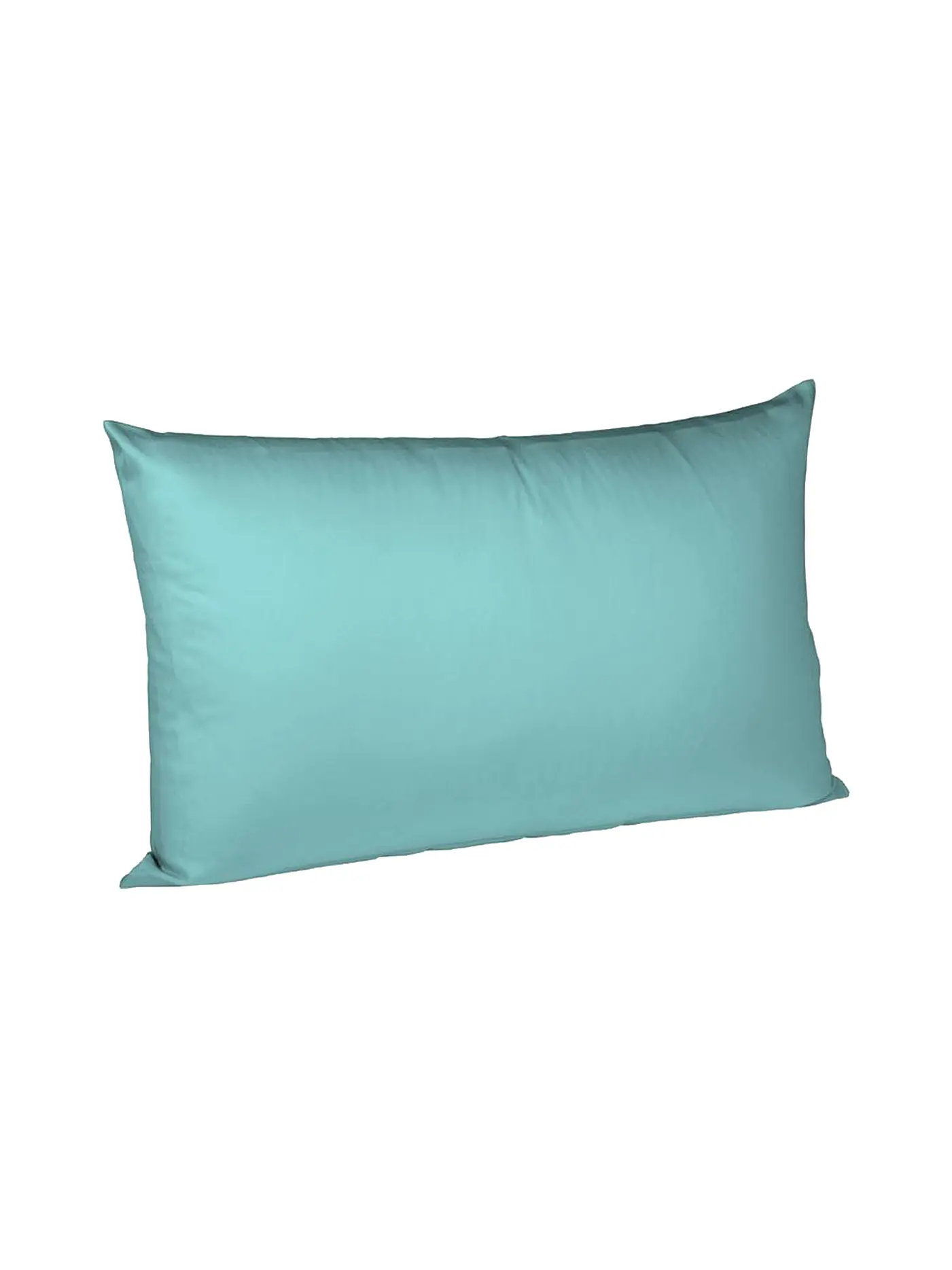 FLEURESSE | Satin Kissenbezug Royal Uni 2er 40x80cm Pearl Blue | petrol